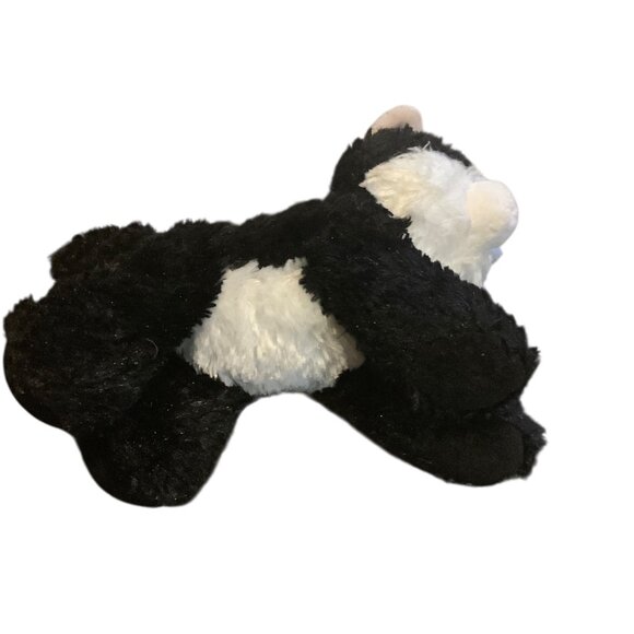 Aurora Plush Black White Tuxedo Cat Stuffed Animal Toy 8” Soft - Picture 6 of 7